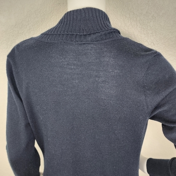 Soft Surroundings Black Wool Snap Close Long Sleeve Cardigan Size S - Picture 8 of 14